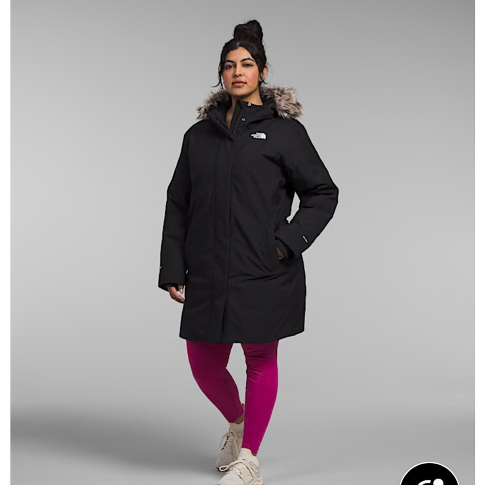 The North Face Black Women's Faux-Fur Hooded Insulated Coat